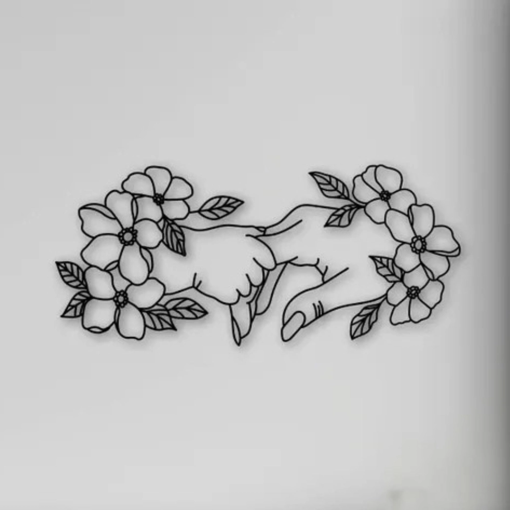 Mother and Child Metal Wall Art (WD121)